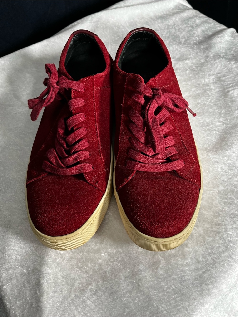 1901 Nordstrom Dark Red Suede Sneakers 7 men’s/8.5-9 women’s